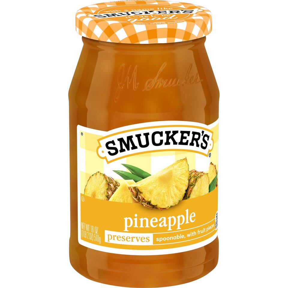 Pineapple Preserves front left with packaging