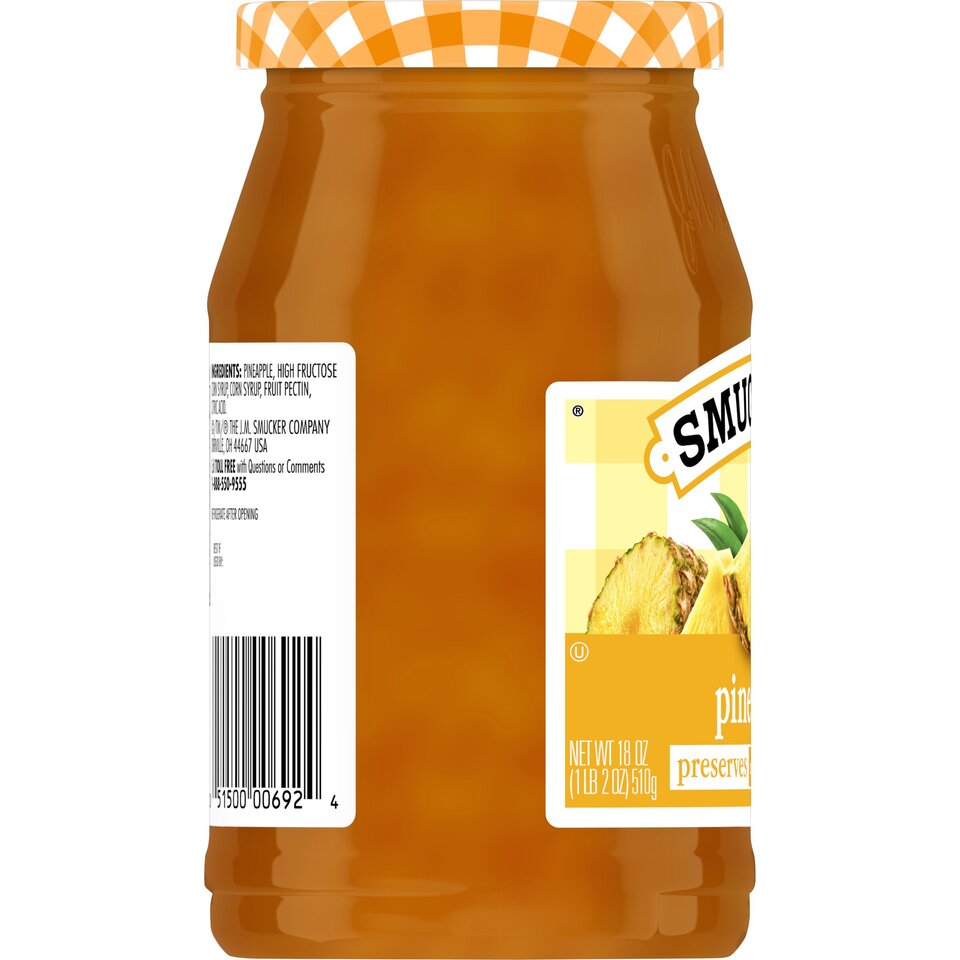 Pineapple Preserves left with packaging