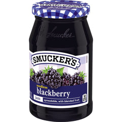 Seedless Blackberry Jam front right with packaging