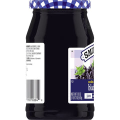 Seedless Blackberry Jam left with packaging