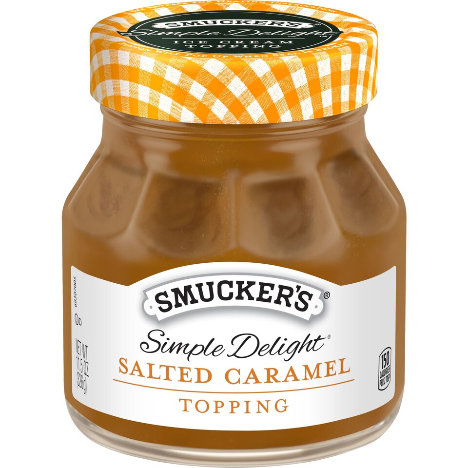 Simple Delight® Salted Caramel front center with packaging