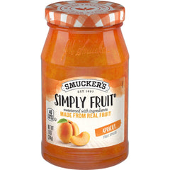 Simply Fruit® Apricot Fruit Spread front center with packaging