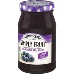 Simply Fruit® Concord Grape Fruit Spread front right with packaging