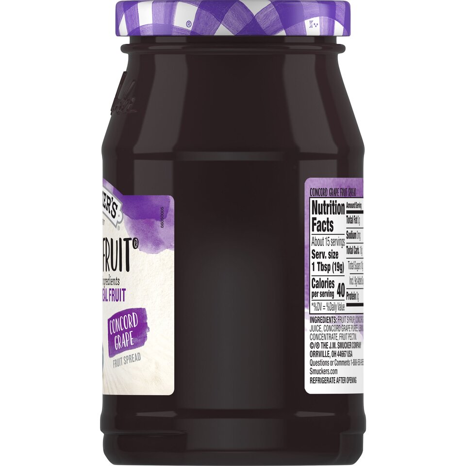 Simply Fruit® Concord Grape Fruit Spread right with packaging