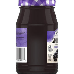 Simply Fruit® Seedless Blackberry Fruit Spread left with packaging