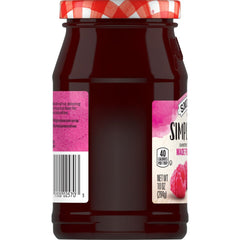 Simply Fruit® Seedless Red Raspberry Fruit Spread left with packaging