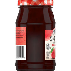 Simply Fruit® Seedless Strawberry Fruit Spread left with packaging