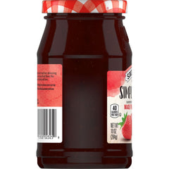 Simply Fruit® Strawberry Fruit Spread left with packaging