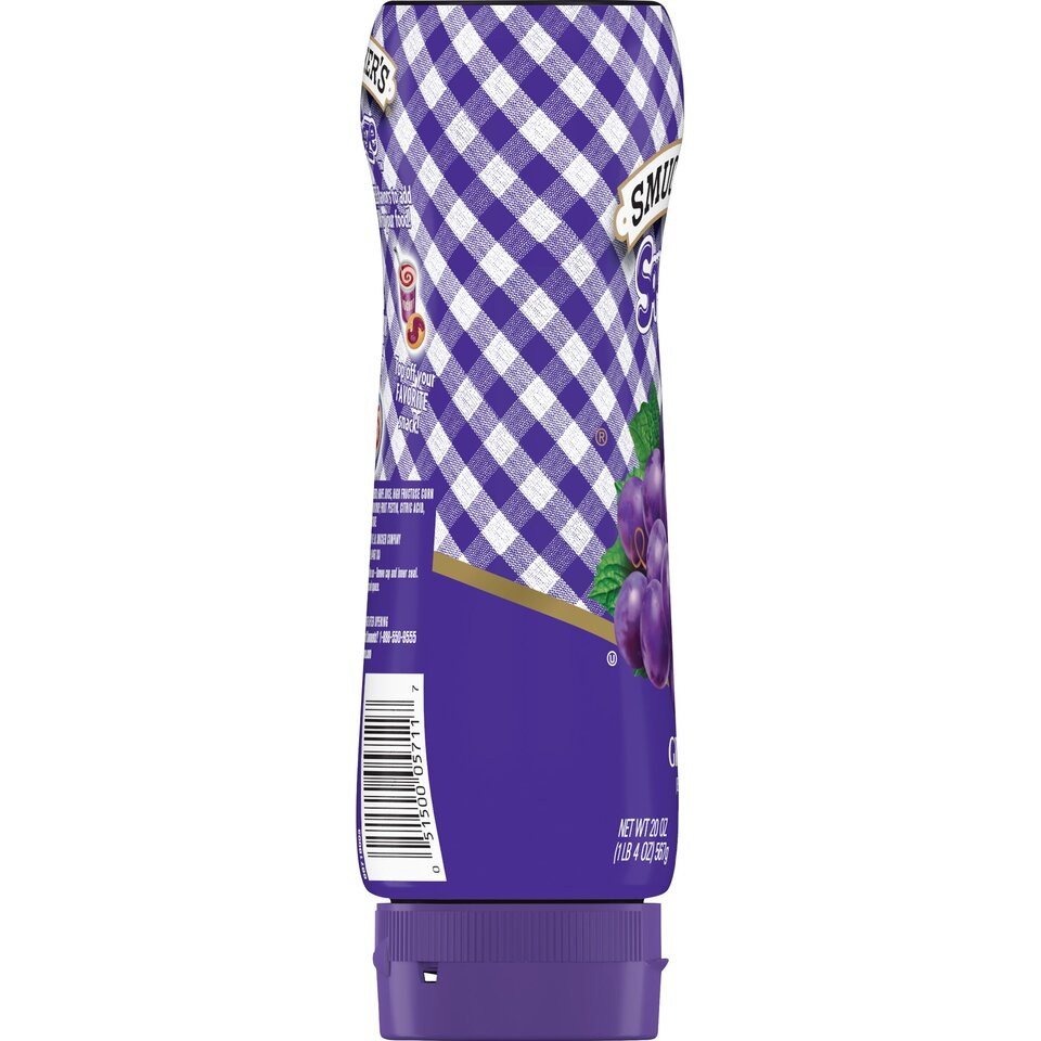 Squeeze™ Grape Jelly left with packaging