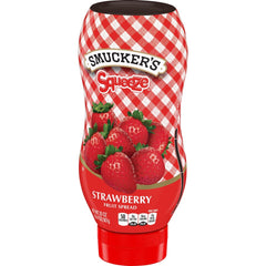 Squeeze™ Strawberry Fruit Spread front right with packaging