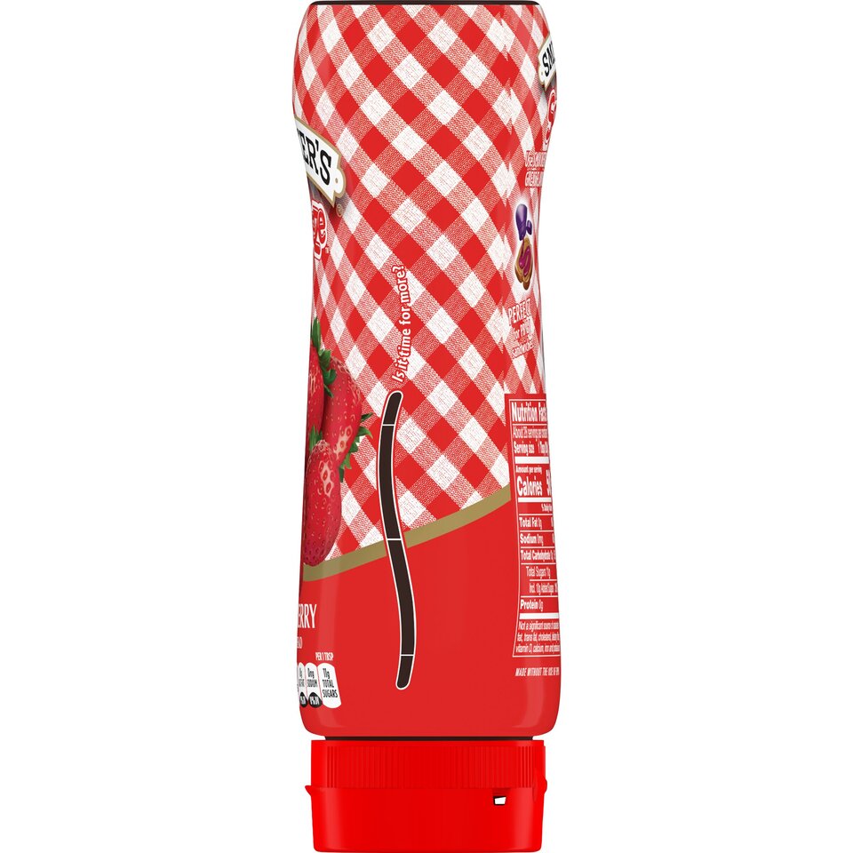 Squeeze™ Strawberry Fruit Spread right with packaging