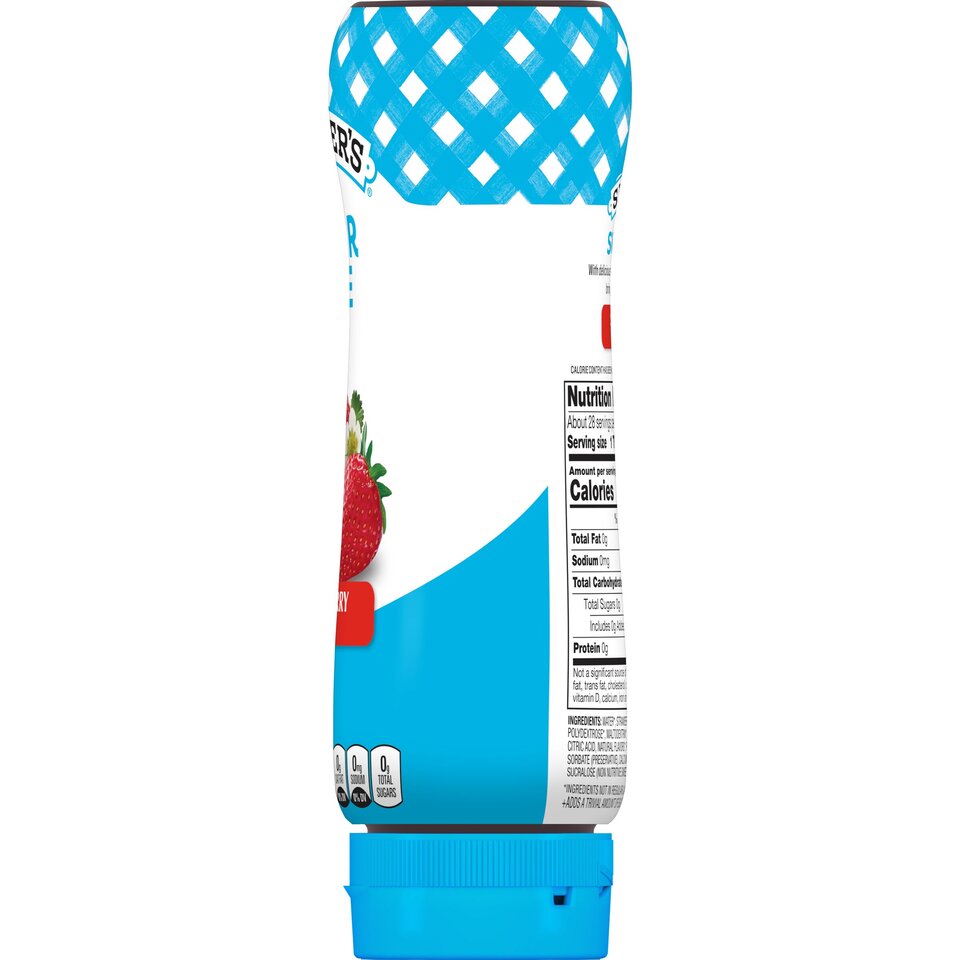 Squeeze Sugar Free Strawberry Jam right with packaging