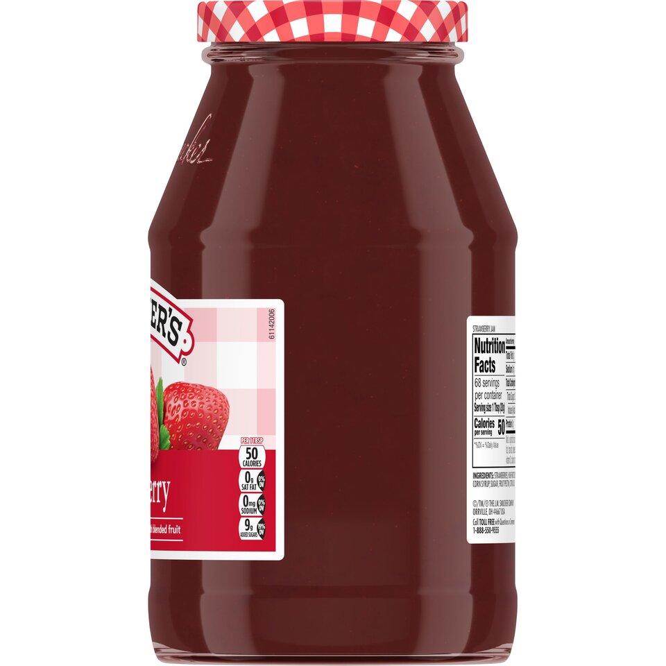 Strawberry Jam right with packaging