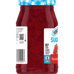 Sugar Free Strawberry Preserves left with packaging