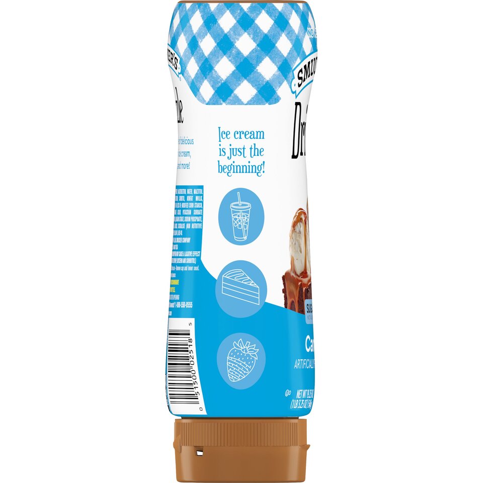 Sundae Syrup™ Sugar Free Caramel Flavored Syrup left with packaging