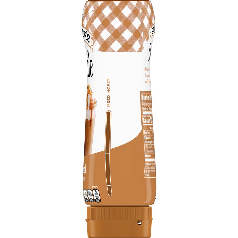 Sundae Syrup™ Caramel Flavored Syrup right with packaging