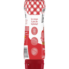 Sundae Syrup™ Strawberry Flavored Syrup left with packaging